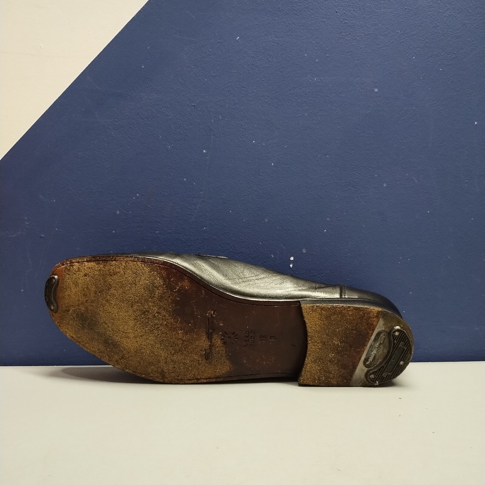 Santoni Black Leather Penny Loafers - Picture 13 of 16